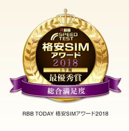 格安SIMアワードNo.1